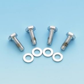 Ventildksel boltst chrome, st med 4  bolte  (Mr. Gasket Valve Cover Bolt Kits 5019)