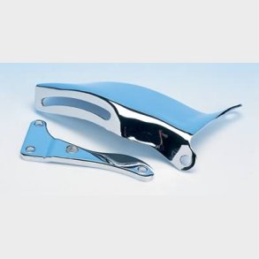 Generator beslag h�jre chrome Chevrolet S/B m. lang vandpumpe 1976 til 1986 (RPC R9317 - Mr G 5170)