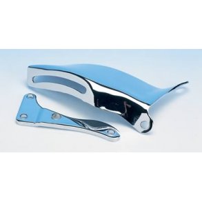 Generator beslag hjre chrome Chevrolet S/B m. lang vandpumpe 1976 til 1986 (RPC R9317 - Mr G 5170)