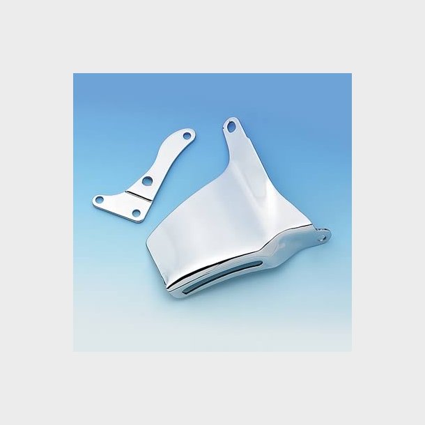 Generator beslag chrome Chevrolet S/B 1969 til 1975 m. lang vandpumpe (RPC R9316 - Mr Gasket 5171)