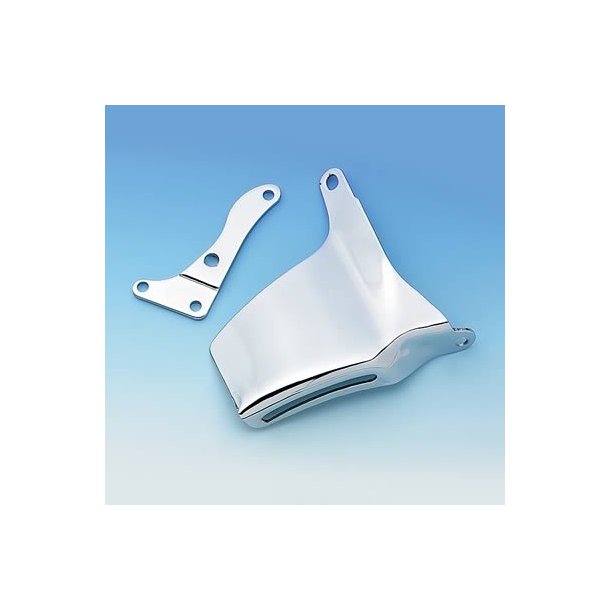 Generator beslag chrome Chevrolet S/B 1969 til 1975 m. lang vandpumpe (RPC R9316 - Mr Gasket 5171)