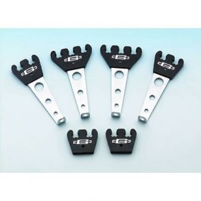 Tndkabel holder i Chrome til 7 & 8 mm. kabler (Mr. Gasket 6015)