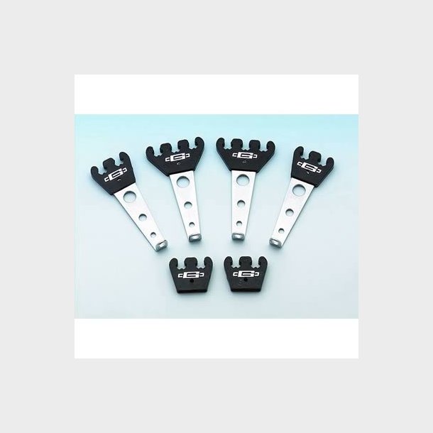 T�ndkabel holder i Chrome til 7 &amp; 8 mm. kabler (Mr. Gasket 6015)