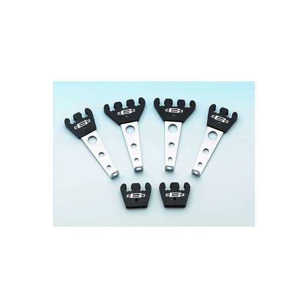 Tndkabel holder i Chrome til 7 &amp; 8 mm. kabler (Mr. Gasket 6015)