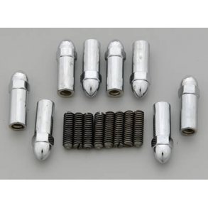Ventildksel boltst chrome Valve Cover Y-Wing Bolt Kits (Mr Gasket 6304)