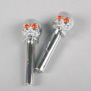 D�rl�s knop chrome 'Skull' (6880G - RPC R6275)