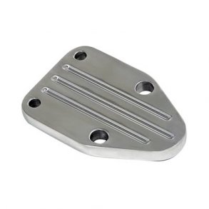 Blnd plade / Block-off  Poleret Alu til benzinpumpe GM. S/B  (9125g - RPC R6257)