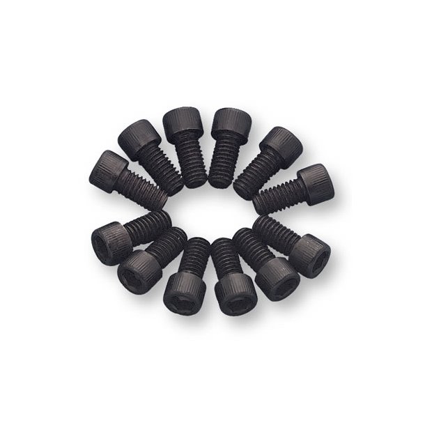 Boltst Headers med rundt hoved (Umbraco bolt) st med 12 stk.