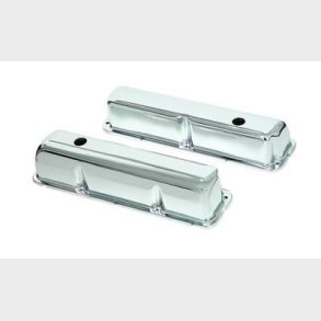 Ventild�ksel chrome s�t m. 2 stk. Ford B/B FE 352, 360, 390, 427 & 428 (MRG 9412 - RPC R9296)