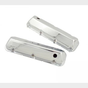 Ventild�ksel chrome s�t m. 2 stk. Ford B/B 429/460 (Mr.Gasket 9413 - RPC R9297)