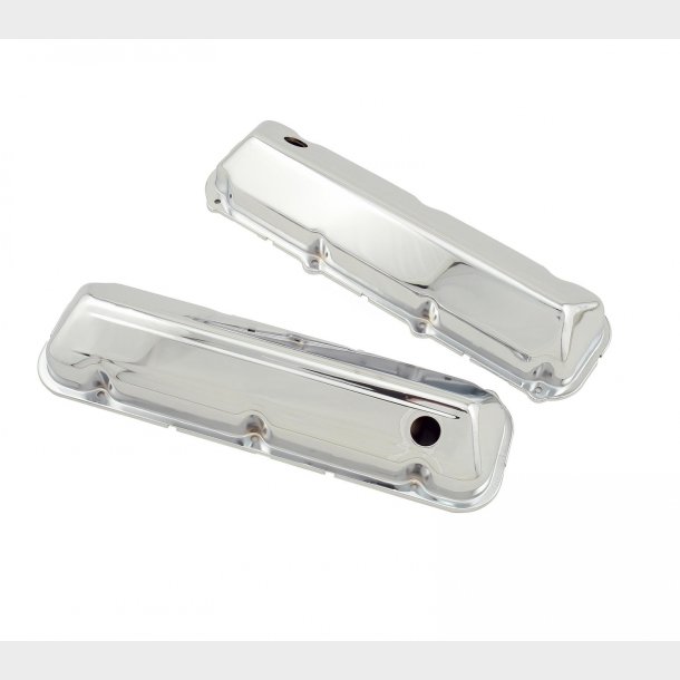 Ventild�ksel chrome s�t m. 2 stk. Ford B/B 429/460 (Mr.Gasket 9413 - RPC R9297)