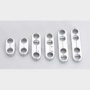 T�ndkabel holder i chrome plast til 8mm. kabler  (9723 - RPC R9576)