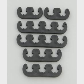 T�ndkabel holder i sort plast til 7mm. & 8mm. kabler (Mr Gasket 9728)