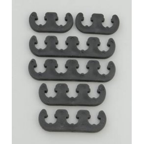 Tndkabel holder i sort plast til 7mm. & 8mm. kabler (Mr Gasket 9728)