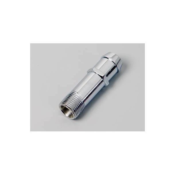 Studs chrome til feks vandpumpe eller indsug 1/2" NPT med 3/8" slangestuds (66365 - 9743)