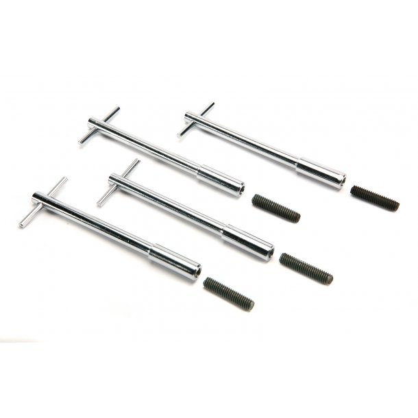 Ventildksel boltst chrome 5/16-18" gevind. St m. 4 stk. (Mr. gasket 9823)