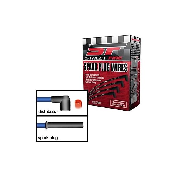 Tndkabel st lige htter MSD 8mm. Mopar B/B 1960 til 1979