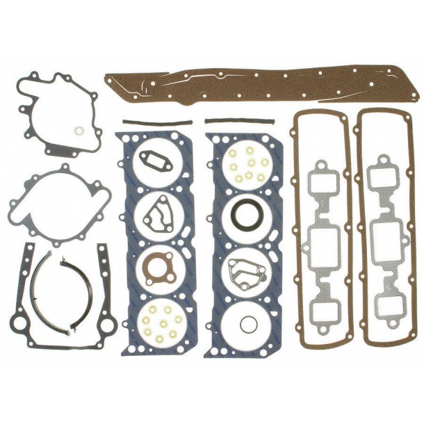 Komplet pakningsst u/indsug.pak. Olds. 330,350,400,425 &amp; 455" V8 (Enginetech O455-1 - KS2613)