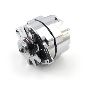 Generator chrome 100 amp. 3 wire GM V8 1965 til 2004 (PCE360-1009 - PC7127C)