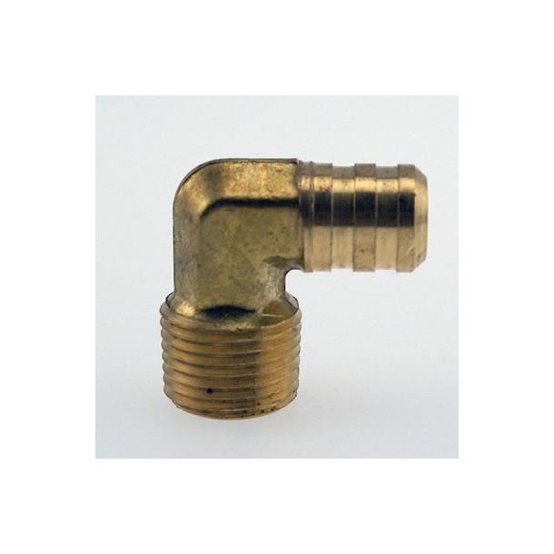 Fitting 90 grader 5/8" - 1/2" slange messing (Perma Cool 15169)