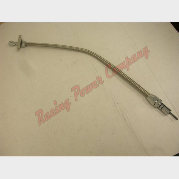 Oliepind poleret Alu med flex-r�r til gearkasse GM TH350 &amp; TH400  (Power Racing Company R5104 RPC)