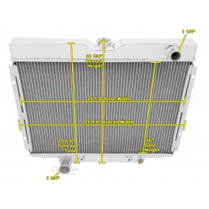 Kler aluminium m/oliekler Ford Mustang m.m. 1967 til 1970 (WH379)