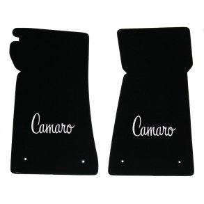 Bundmtte st sort m. logo for. Camaro 1970 til 1972 (Lloyd Mats 3161070) Loop Black Floor Mats