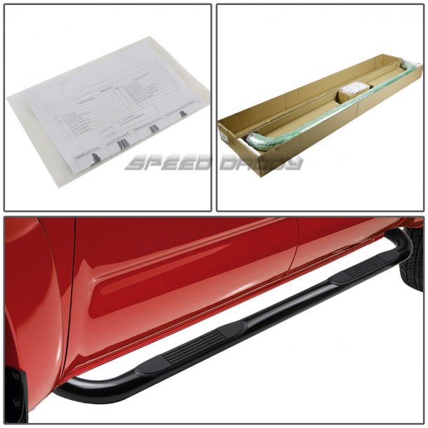 Stepbar / runningboard sort Dodge Ram Quad cab 2000 til 2009 