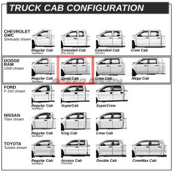 Stepbar / runningboard sort Dodge Ram Quad cab 2000 til 2009 