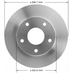 Bremseskive (Bendix PRT1261 - AX5550)