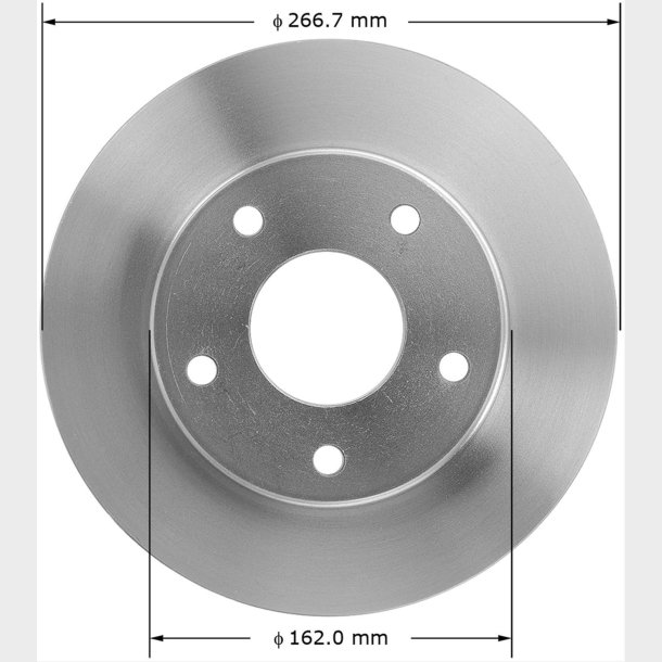 Bremseskive (Bendix PRT1261 - AX5550)