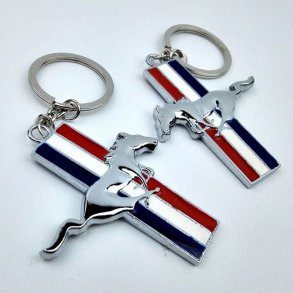 Nglering med Mustang logo (Mustang Keyring Logo)