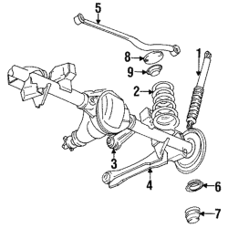 Isolator verst til bagfjeder se info (Coil Spring Insulator Mopar 52088398)