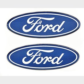 Emblem / decals Ford oval 87 x 34 mm. s�t med 2 stk. (Chroma 09420)