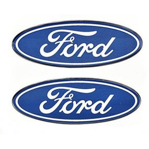 Emblem / decals Ford oval 87 x 34 mm. st med 2 stk. (Chroma 09420)