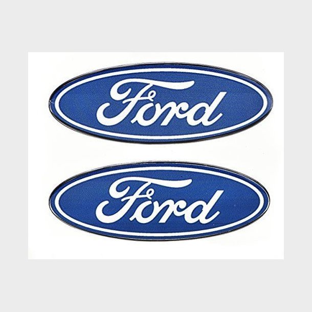 Emblem / decals Ford oval 87 x 34 mm. s�t med 2 stk. (Chroma 09420)
