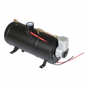 Horn s�t tog horn - Air Compressor 150 PSI 3 Liter 12V With 4 Trumpet Chrome Train Air Horn 