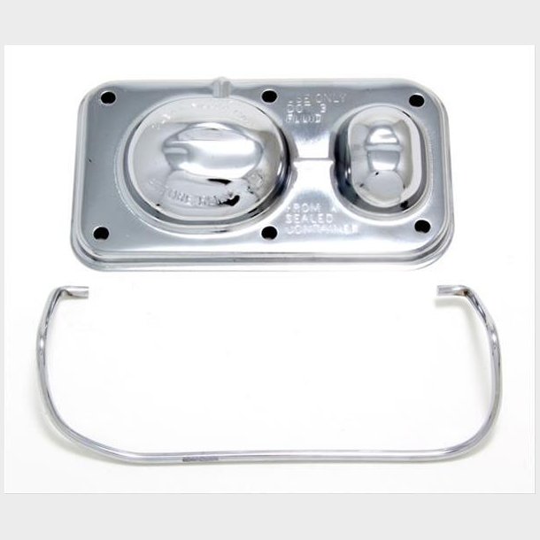 Chrome l�g til bremsehovedcylinder 2 kreds GM 1967 til 1980 (RPC R9101 - Trans-Dapt 9101 - 5271)