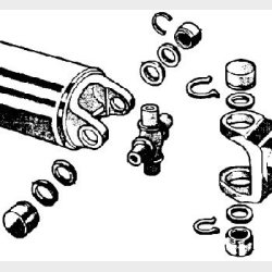 Kardankryds (str. 109 mm x 109 mm + 34,9mm x 34,9mm med indv. l�s) 45U0301