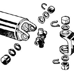Kardankryds str. 82mm x 82mm + 27mm x 27mm med udv. ls (Eck 122875 - GMB 2100153 - 269)